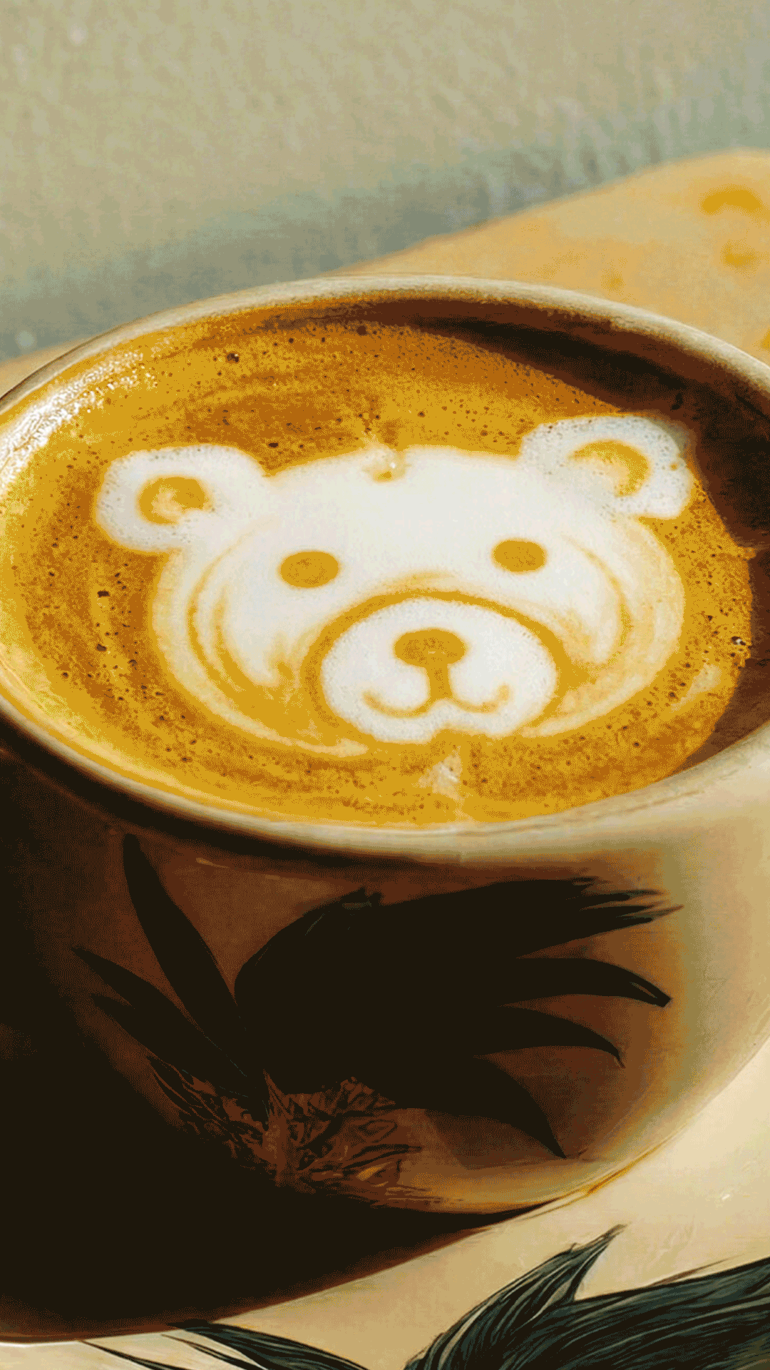 Latte art Alpro Barista animé