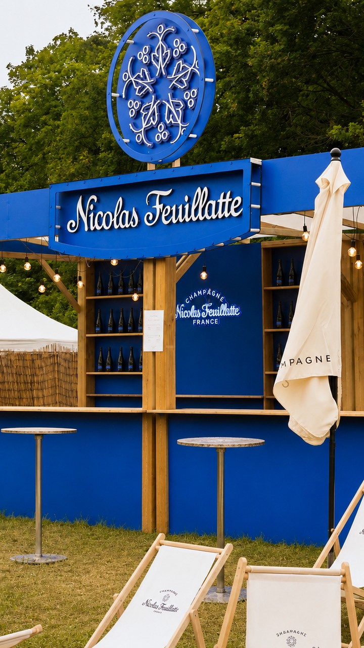 Nicolas Feuillatte — le bar à champagne en festival